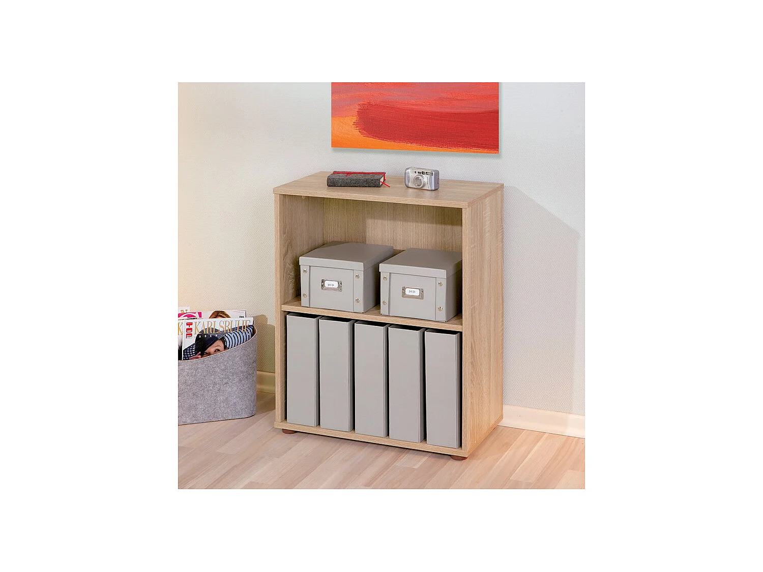 Étagère 2 Niveaux "Delnice" 75cm Chêne Sonoma