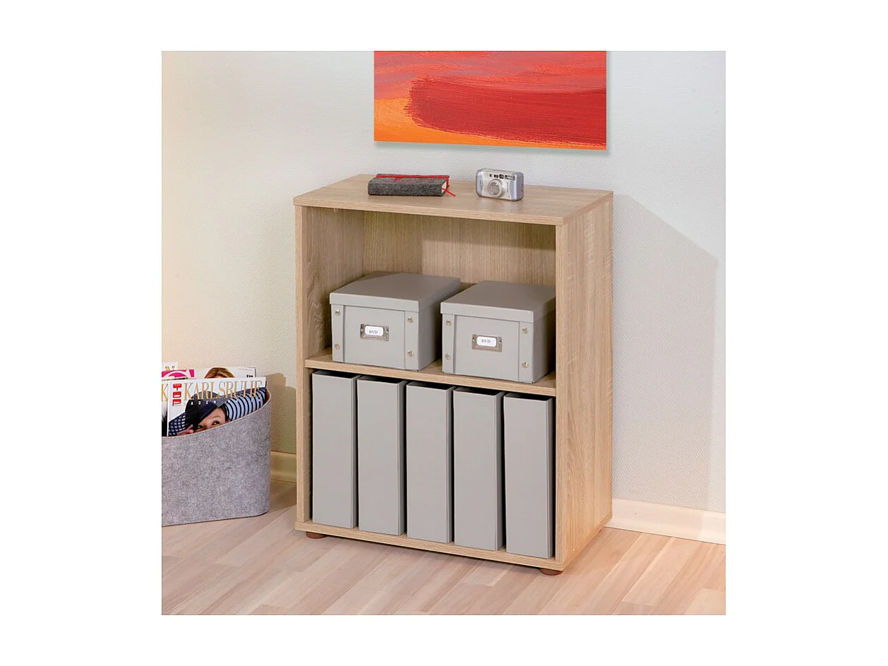 Étagère 2 Niveaux "Delnice" 75cm Chêne Sonoma