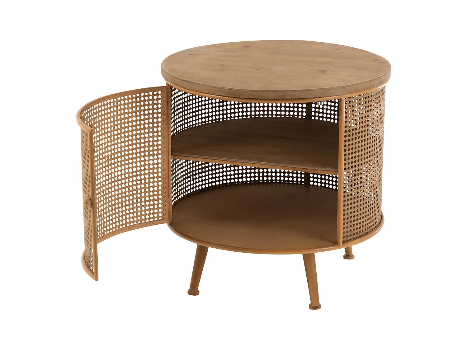 Table de Chevet en Bois "Lisea" 60cm Marron