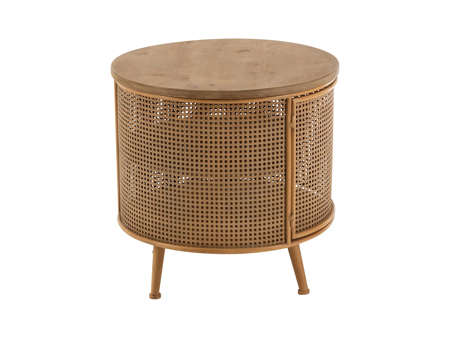 Table de Chevet en Bois "Lisea" 60cm Marron