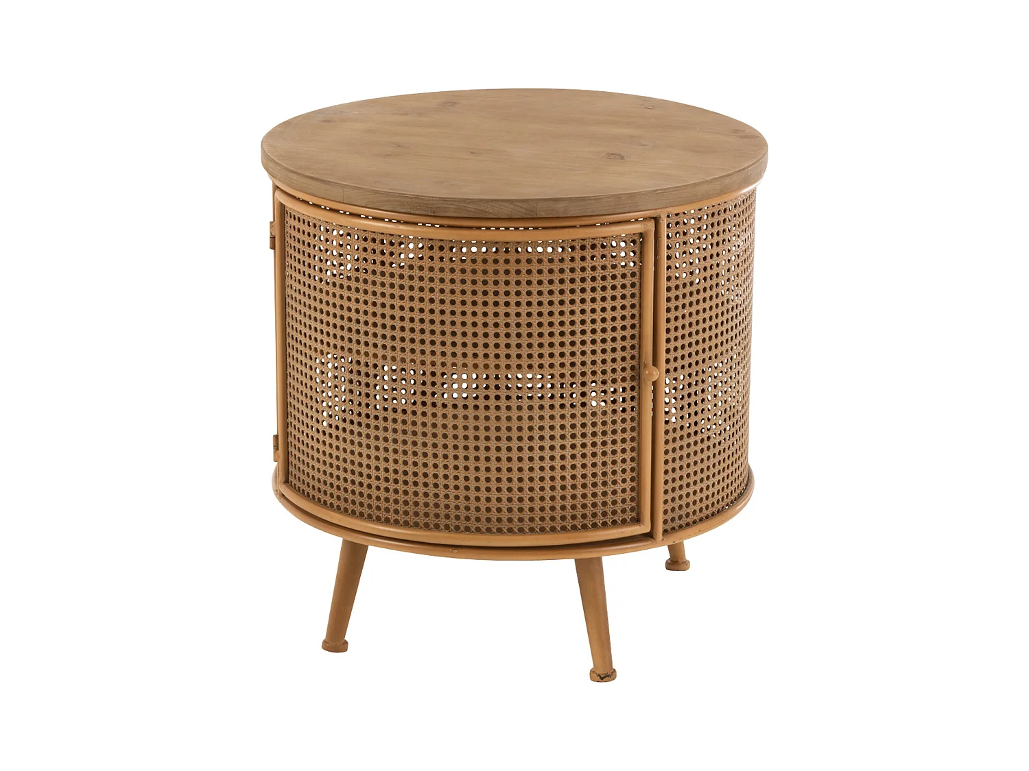 Jacynthe bruin metalen nachtkastje L 59 cm