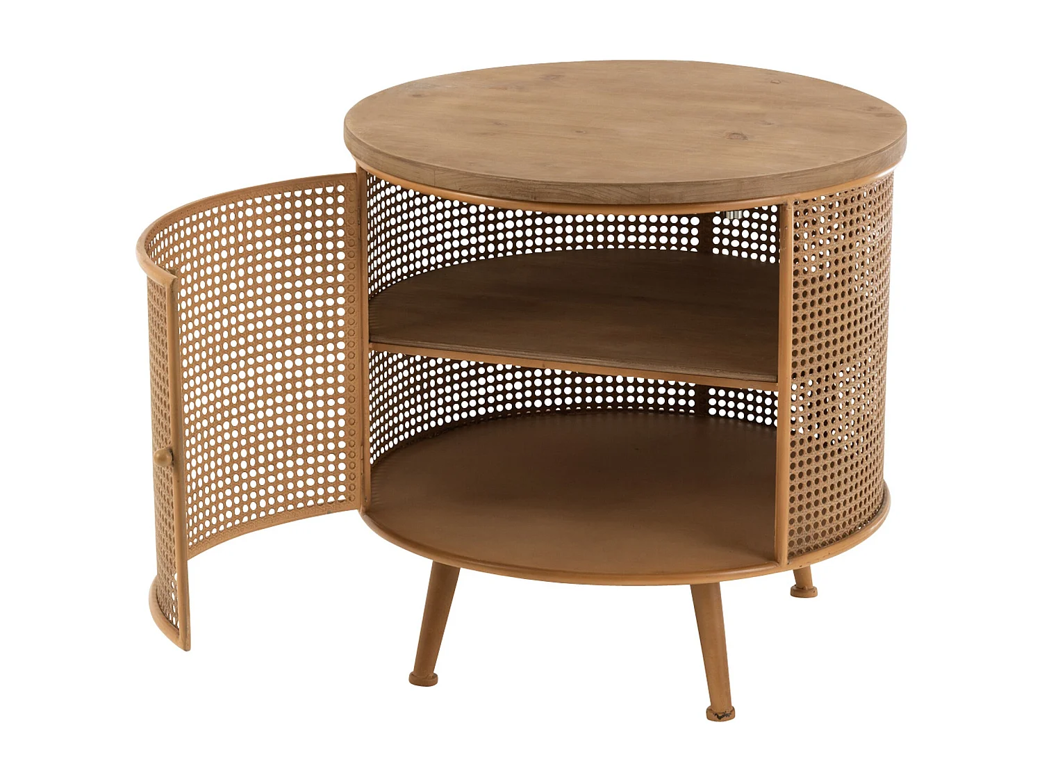 Table de Chevet en Bois "Lisea" 60cm Marron