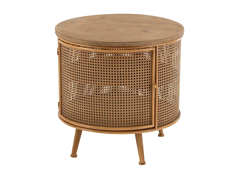 Table de Chevet en Bois "Lisea" 60cm Marron