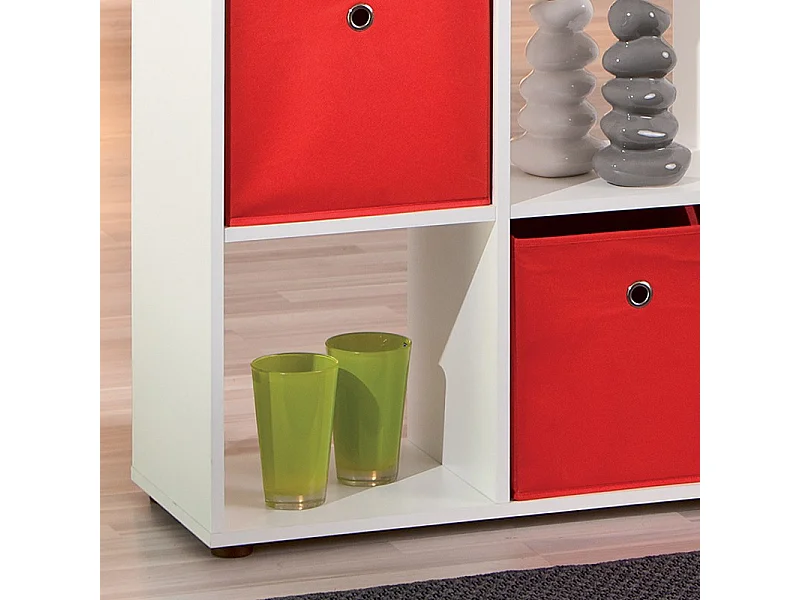 Étagère 16 Compartiments "Kase" 144cm Blanc