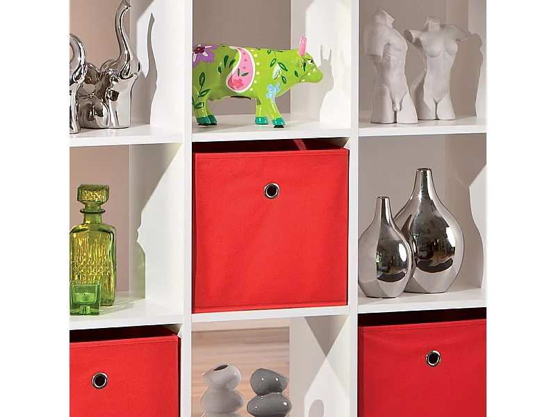 Étagère 16 Compartiments "Kase" 144cm Blanc