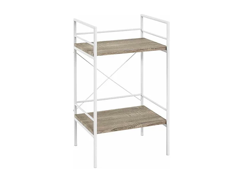 Étagère 2 Niveaux "Duja" 62cm Naturel