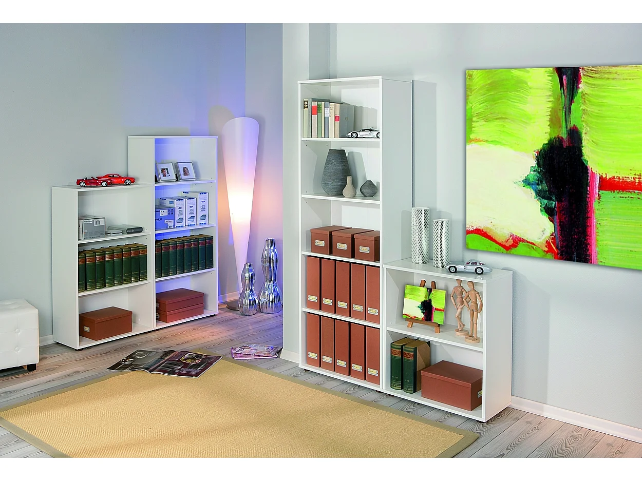 Étagère 4 Niveaux "Delnice" 145cm Blanc