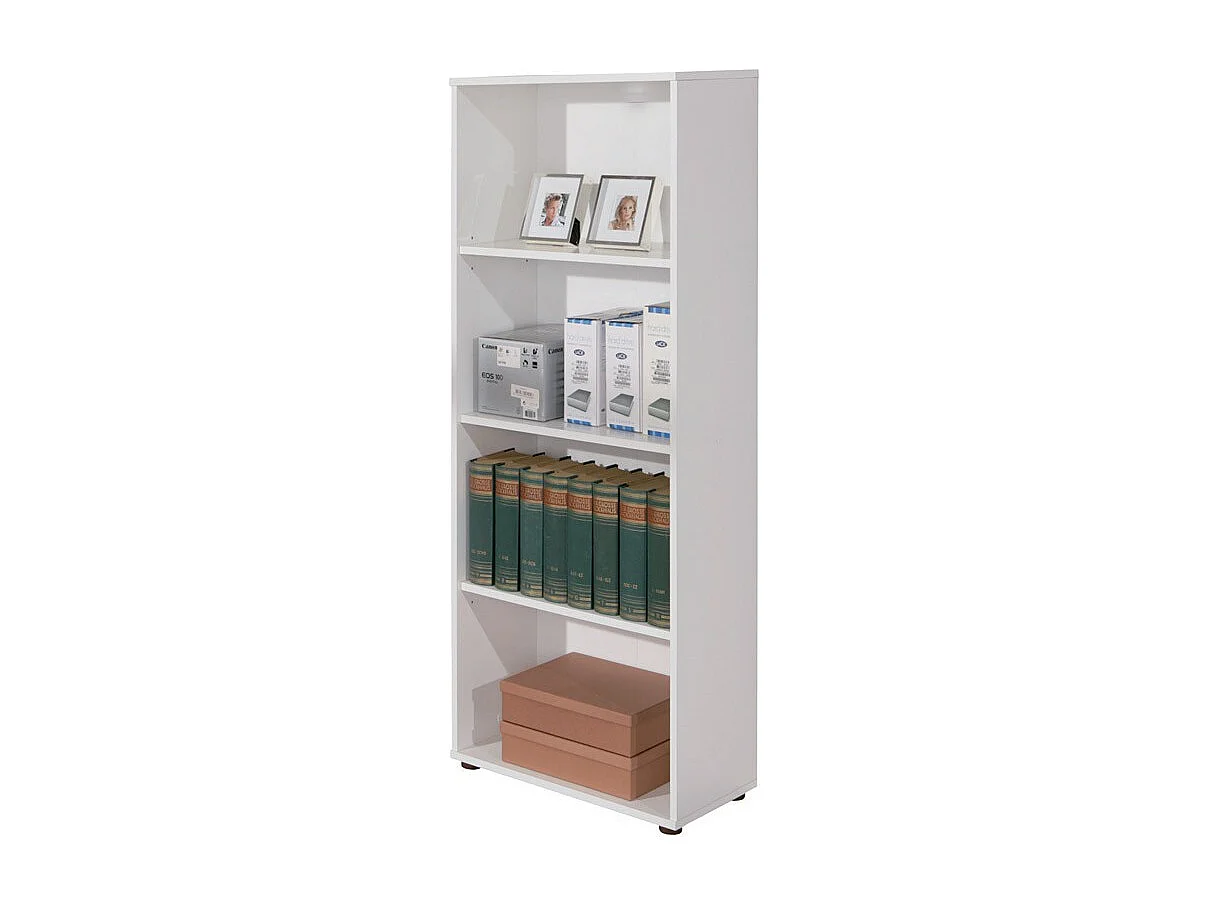 Étagère 4 Niveaux "Delnice" 145cm Blanc