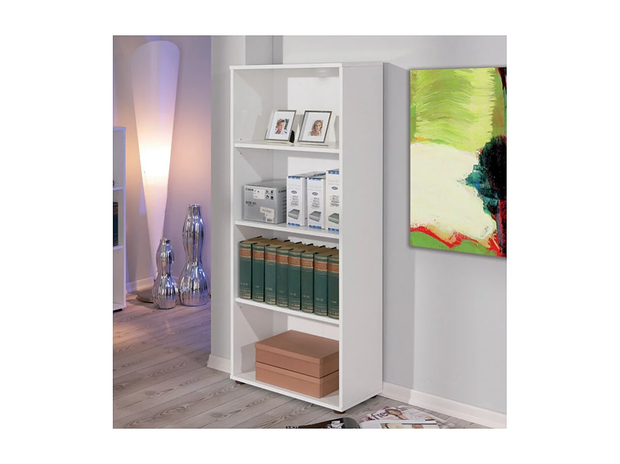 Étagère 4 Niveaux "Delnice" 145cm Blanc