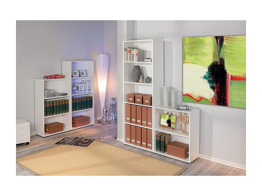 Étagère 4 Niveaux "Delnice" 145cm Blanc