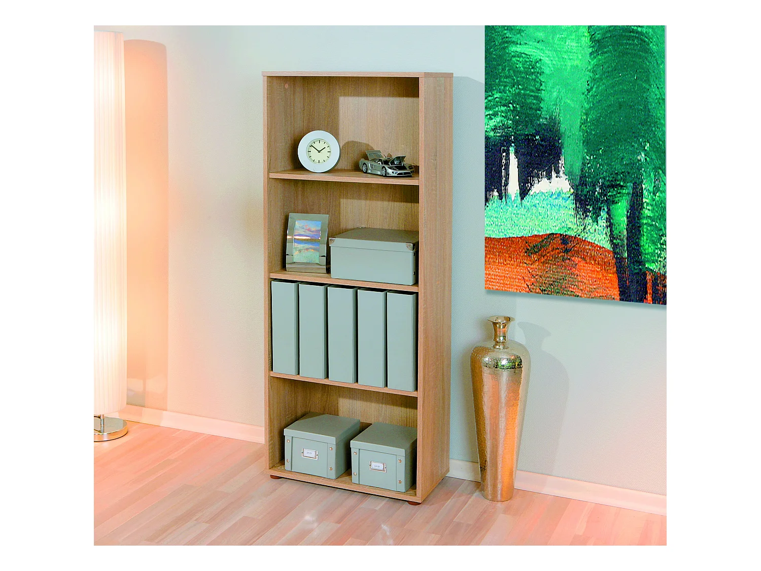 Étagère 4 Niveaux "Delnice" 145cm Chêne Sonoma