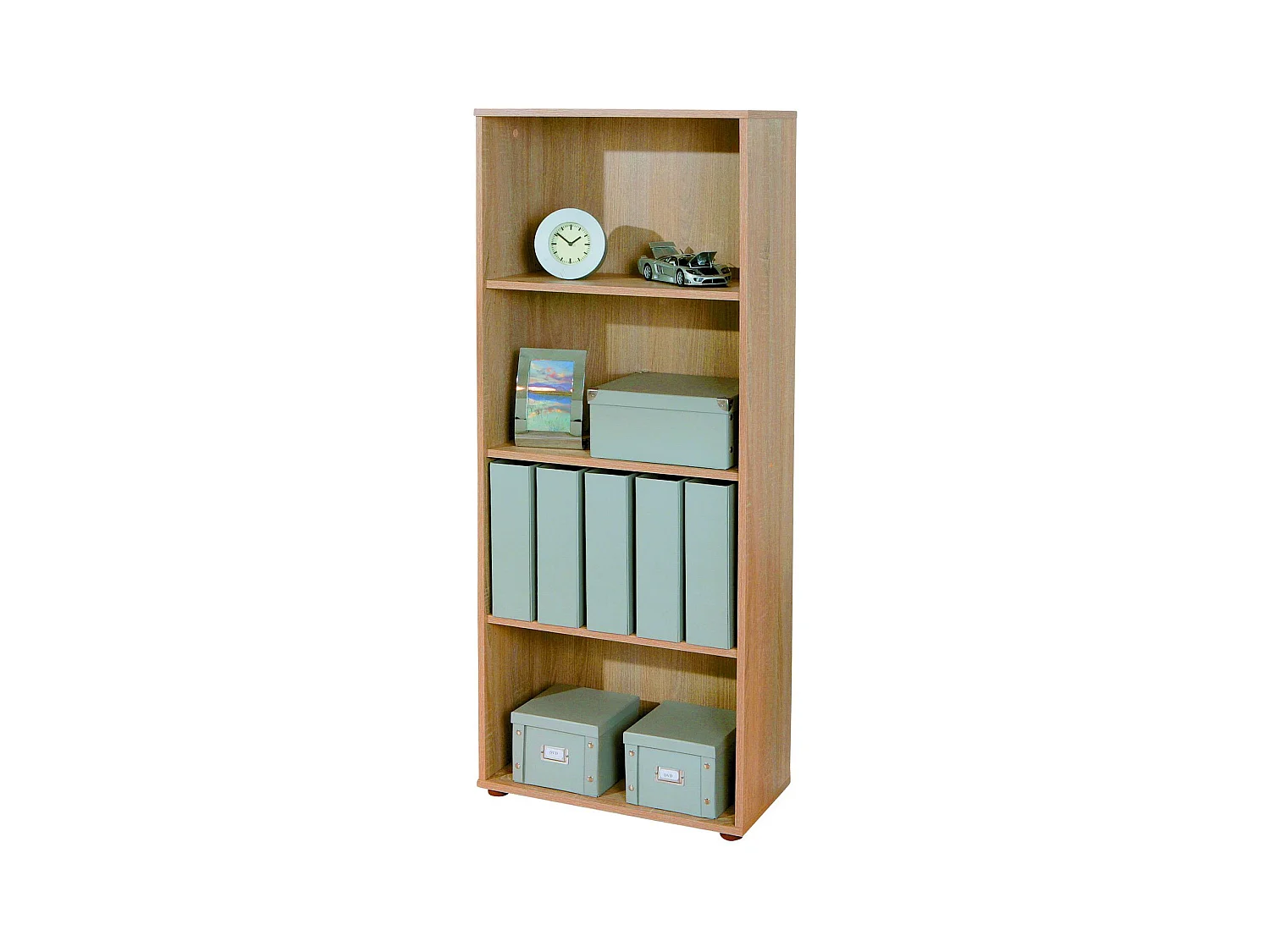 Étagère 4 Niveaux "Delnice" 145cm Chêne Sonoma