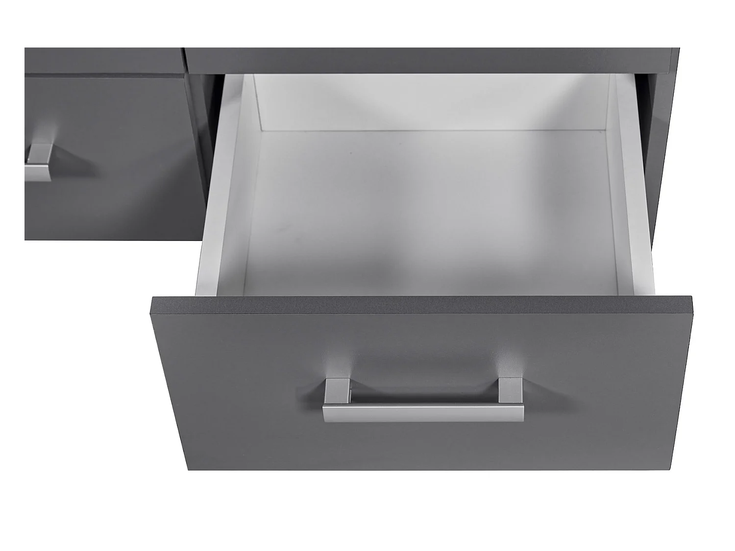 Étagère 4 Niveaux & 4 Portes "Azio" 91cm Gris