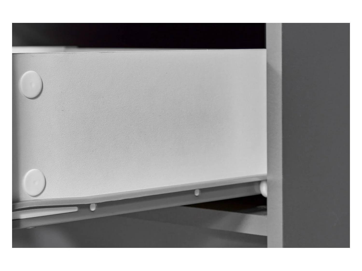 Étagère 4 Niveaux & 4 Portes "Azio" 91cm Gris