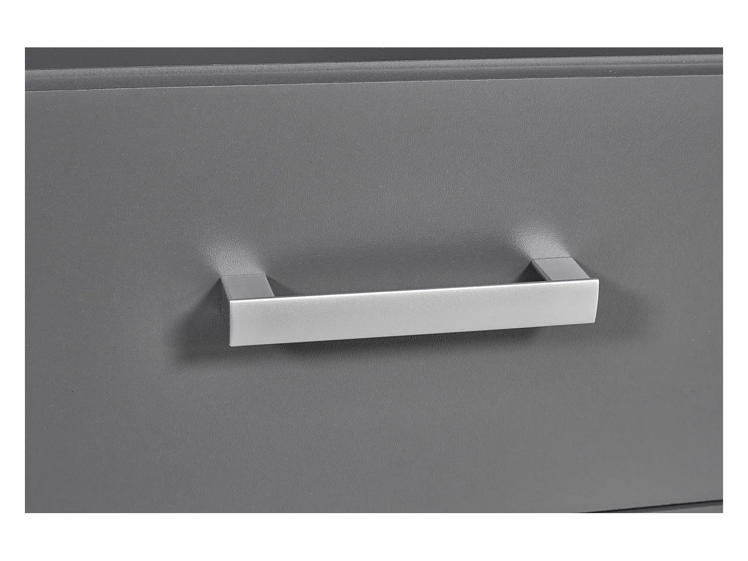 Étagère 4 Niveaux & 4 Portes "Azio" 91cm Gris