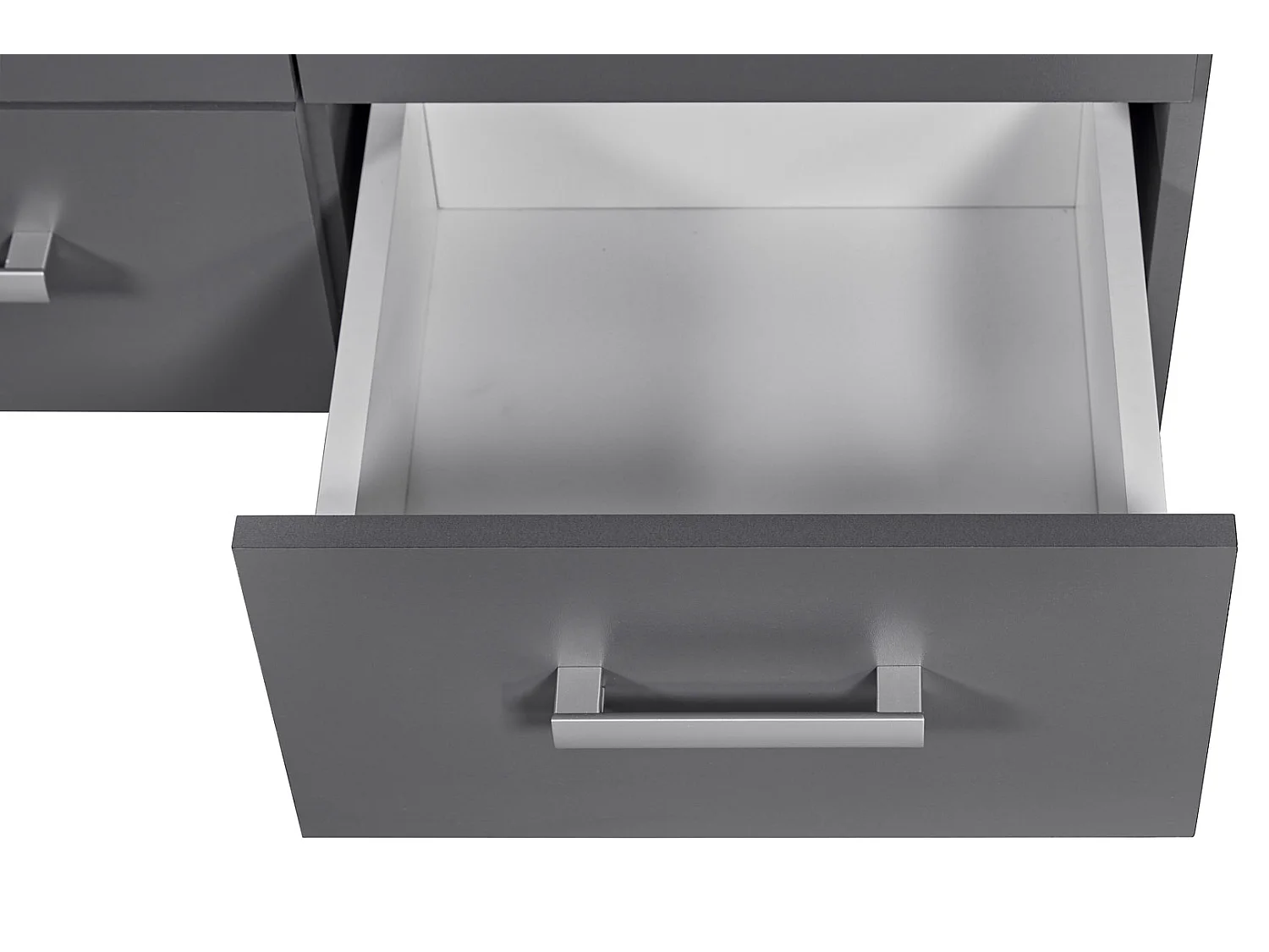 Étagère 4 Niveaux & 4 Portes "Azio" 91cm Gris