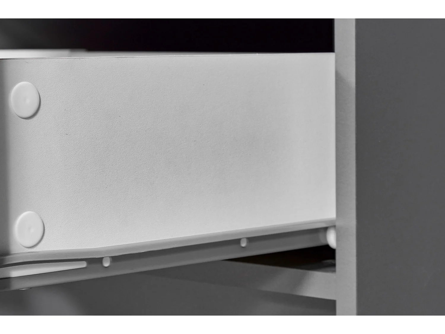 Étagère 4 Niveaux & 4 Portes "Azio" 91cm Gris