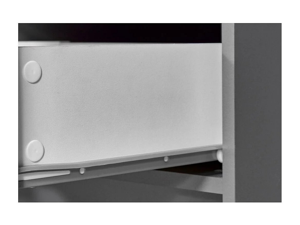 Étagère 4 Niveaux & 4 Portes "Azio" 91cm Gris