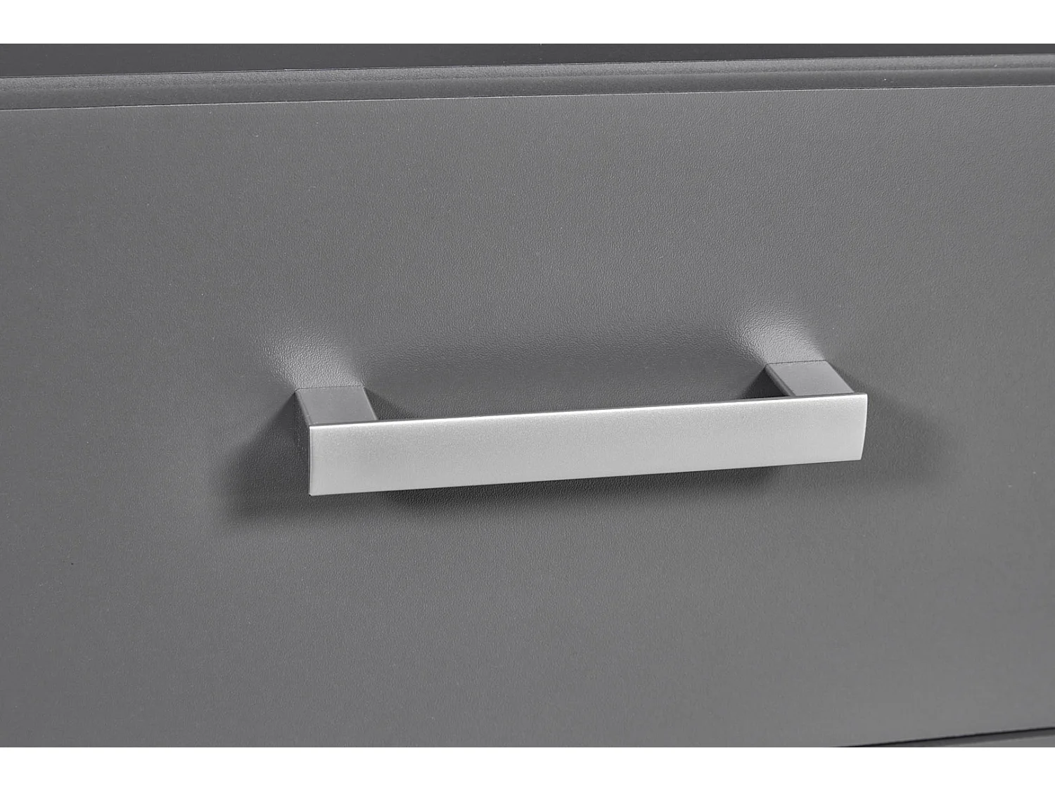 Étagère 4 Niveaux & 4 Portes "Azio" 91cm Gris