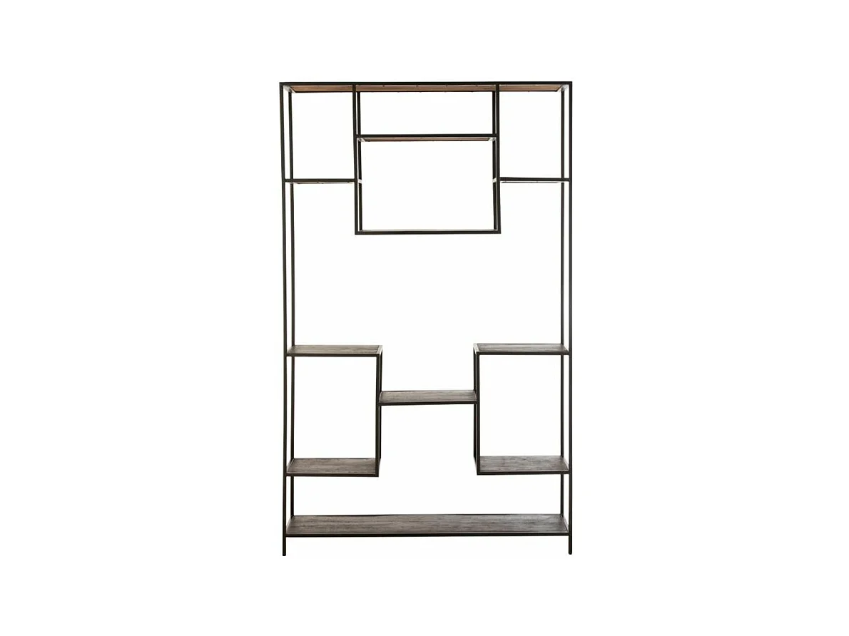 Étagère 10 Niveaux Design "Fien" 195cm Marron