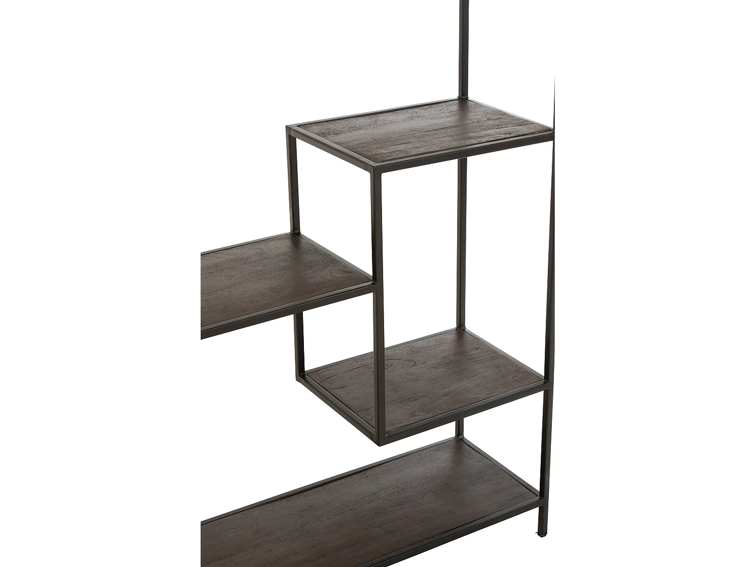 Étagère 10 Niveaux Design "Fien" 195cm Marron