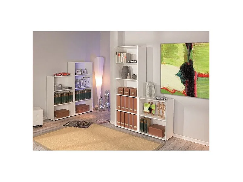 Étagère 2 Niveaux "Delnice" 75cm Blanc