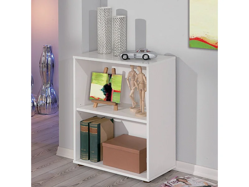 Étagère 2 Niveaux "Delnice" 75cm Blanc