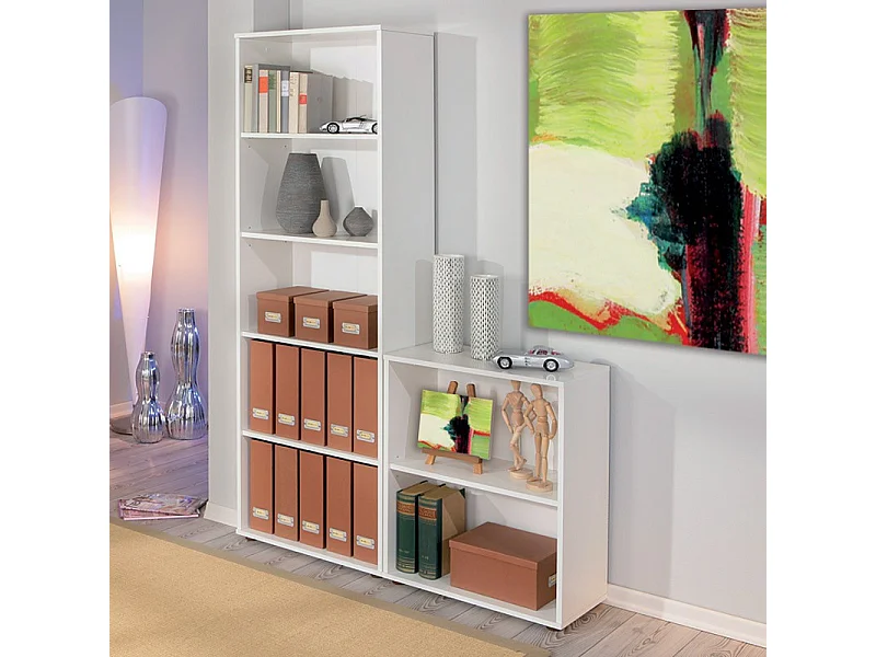 Étagère 2 Niveaux "Delnice" 75cm Blanc