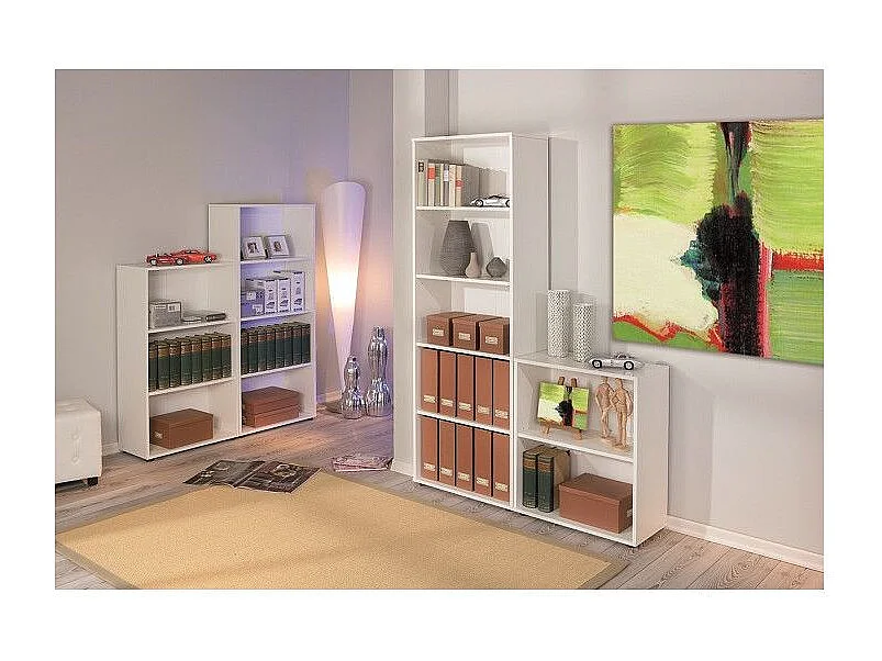 Étagère 2 Niveaux "Delnice" 75cm Blanc