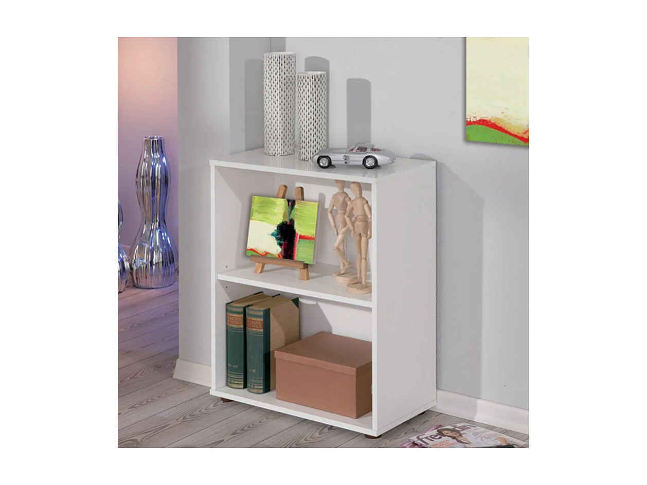 Étagère 2 Niveaux "Delnice" 75cm Blanc