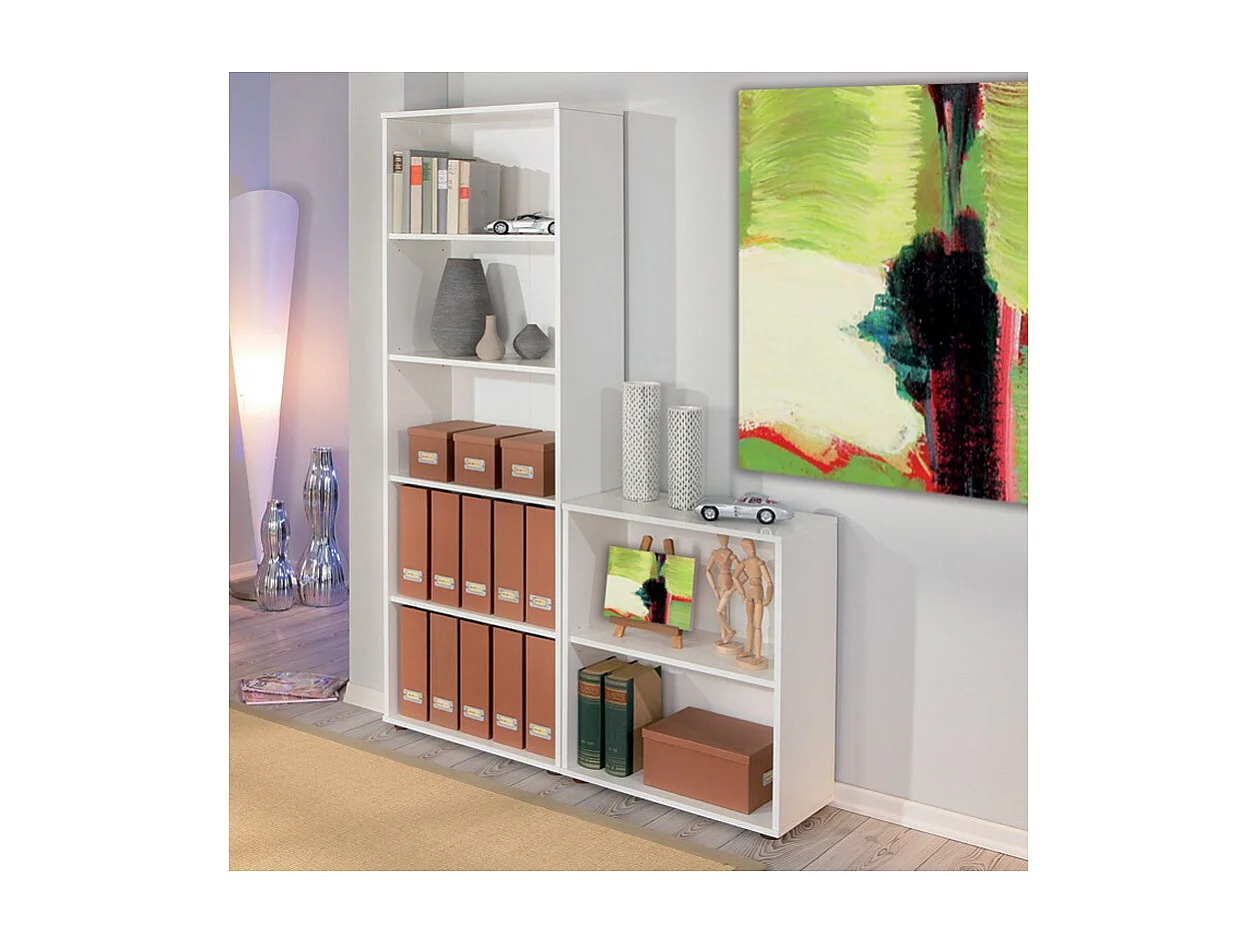 Étagère 2 Niveaux "Delnice" 75cm Blanc