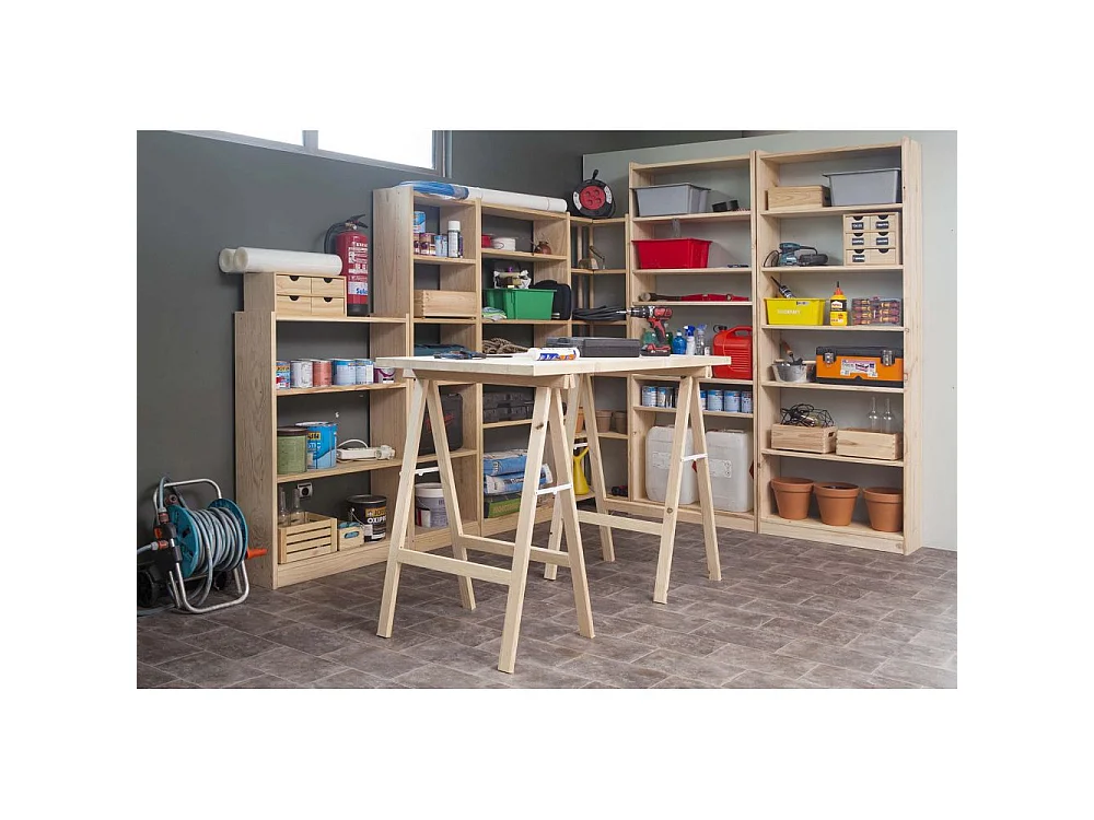 Cavalletto in pino alto 1 m sezione 50x23 mm