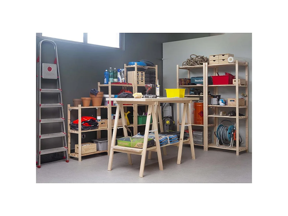 Cavalletto in pino alto 1 m sezione 50x23 mm