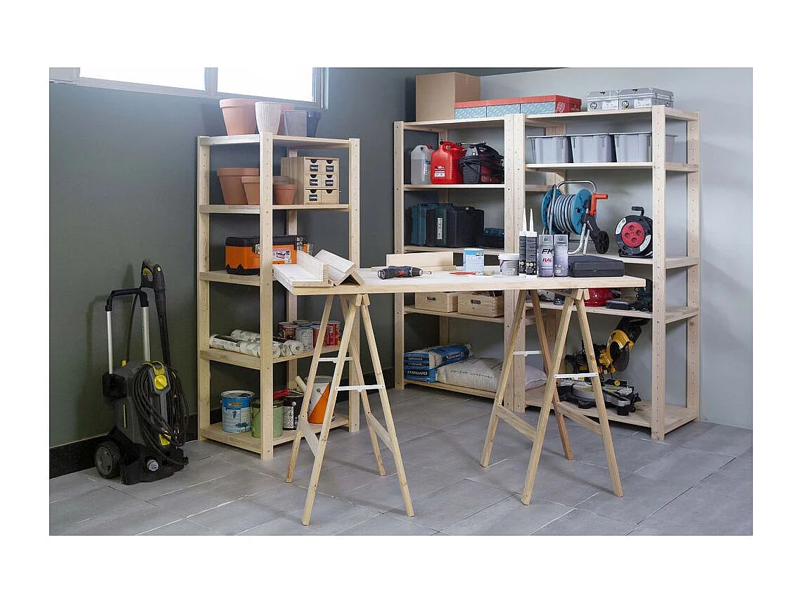 1m hoch Bock aus Kiefernholz mit 50x23 mm Pfosten