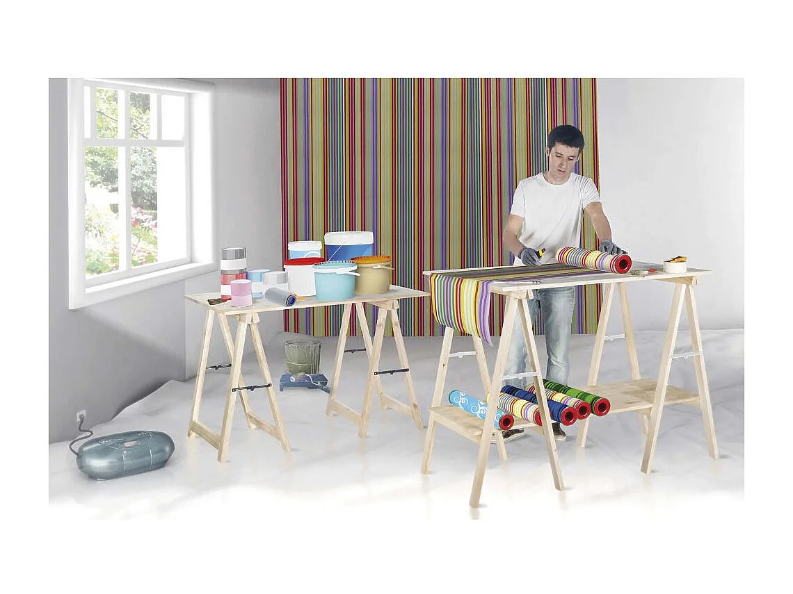 1m hoch Bock aus Kiefernholz mit 50x23 mm Pfosten