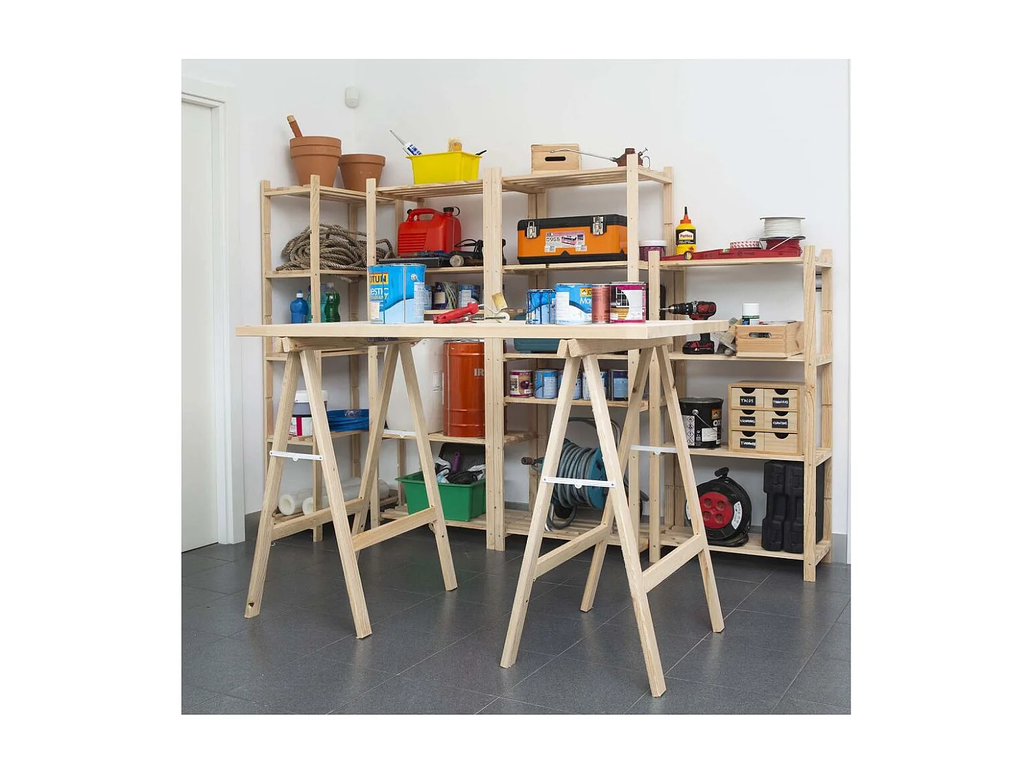 1m hoch Bock aus Kiefernholz mit 50x23 mm Pfosten