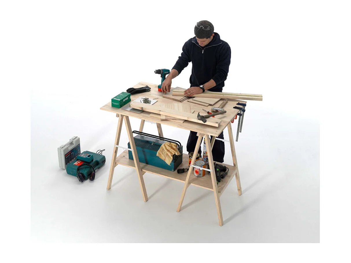 1m hoch Bock aus Kiefernholz mit 50x23 mm Pfosten