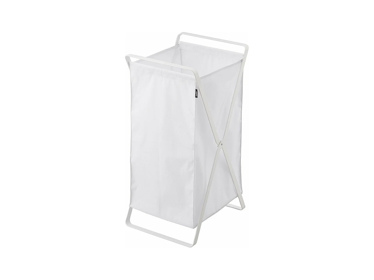Opvouwbare wasmand wit - H 64 cm