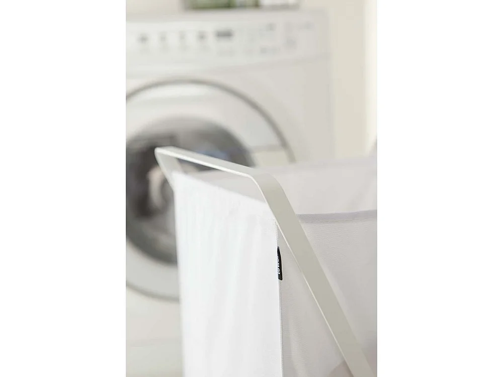 Panier à Linge Pliable Blanc - H64 cm