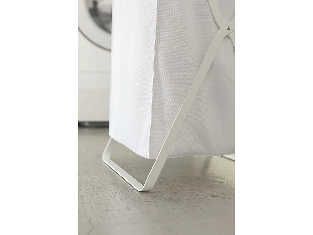 Panier à Linge Pliable Blanc - H64 cm