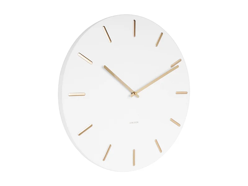 Horloge en métal Charme 45 cm Blanc