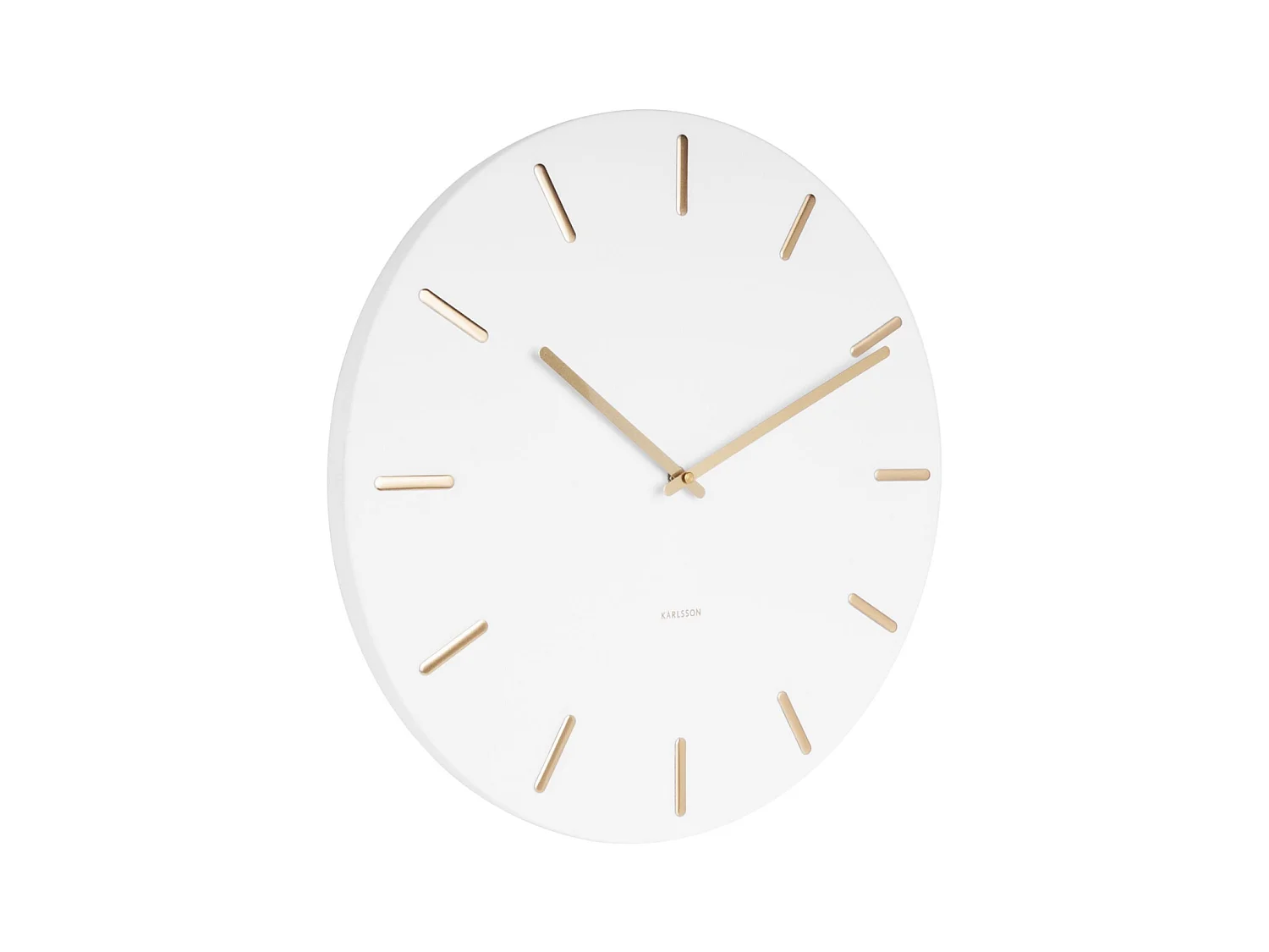 Horloge en métal Charme 45 cm Blanc