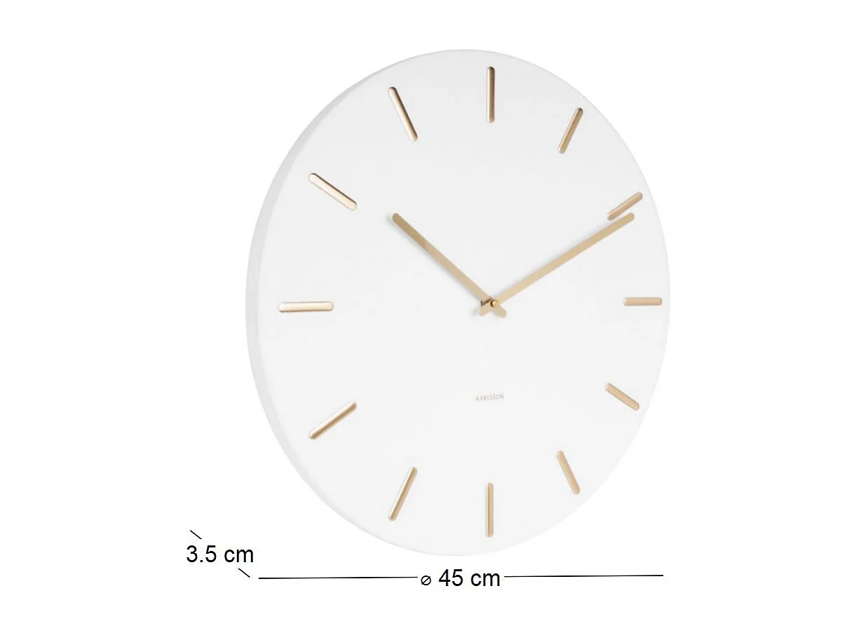 Wanduhr aus Metall "Charme" 45 cm