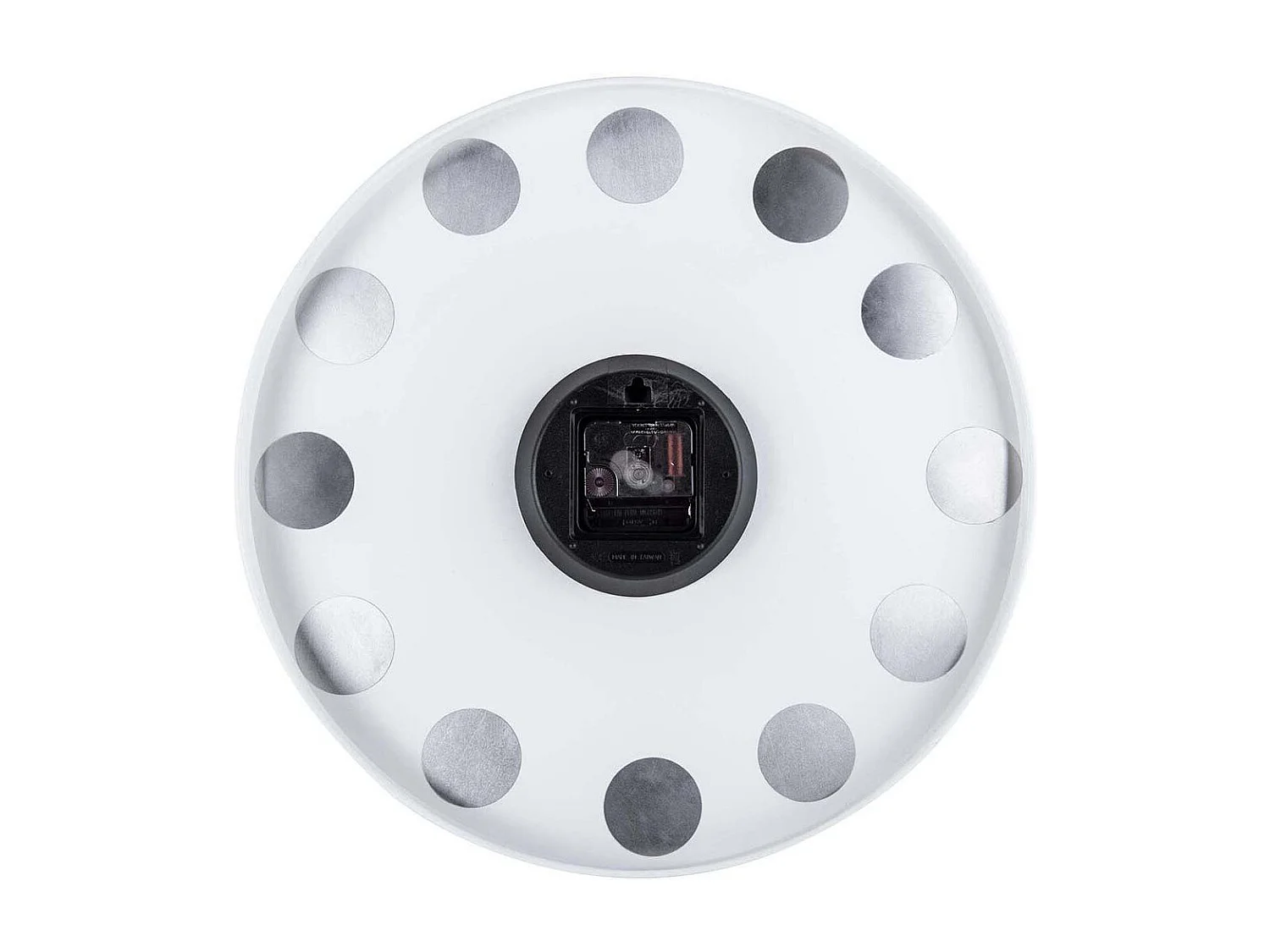 Wandklok Charm Engraved Numbers - Wit- Ø40cm