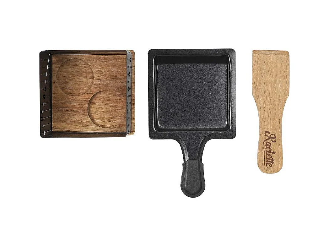 Raclette Individuelle A La Bougie Noir, Marron