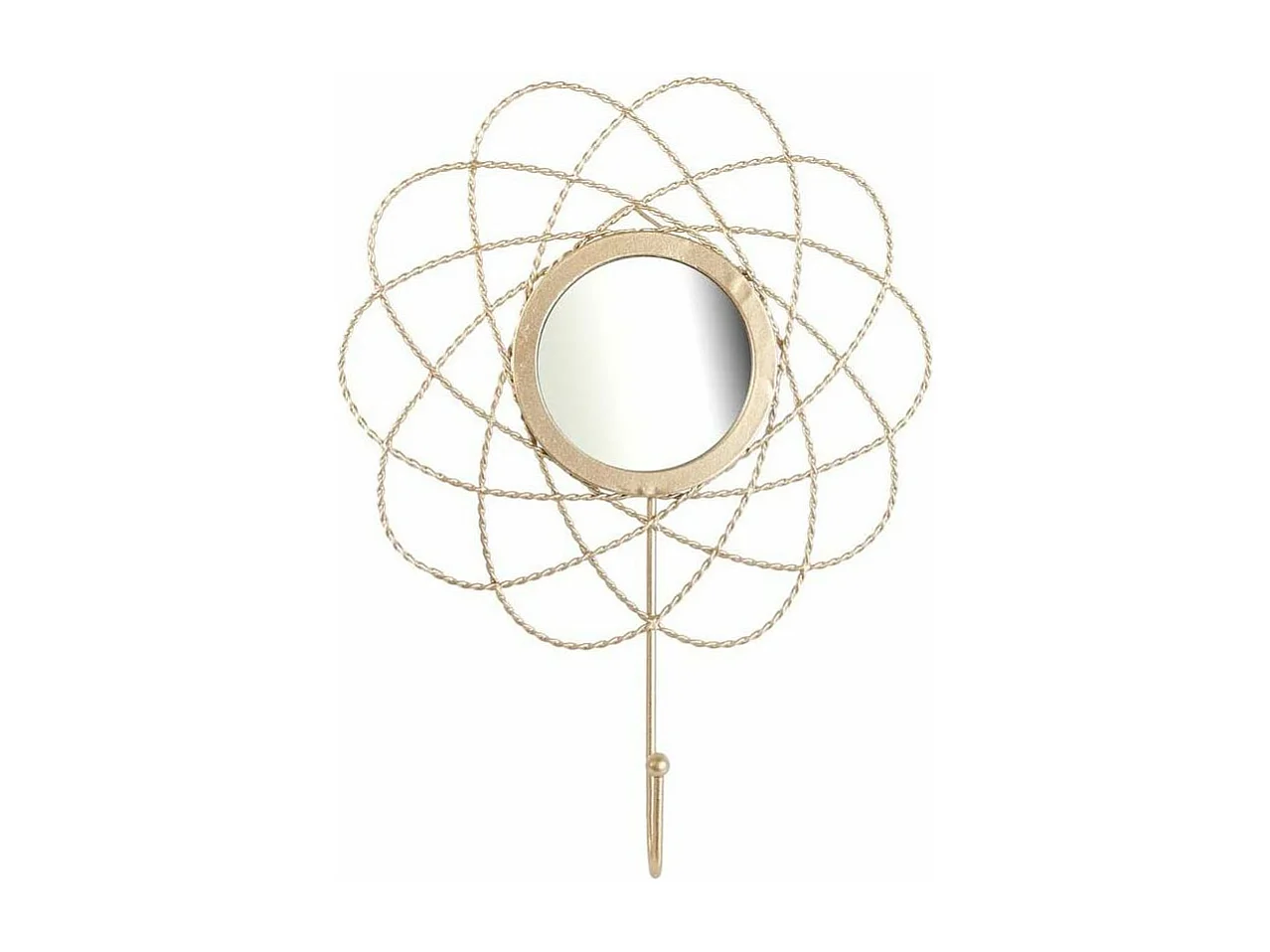 Dekorativer Haken aus goldfarbenem Metall (3-stück)