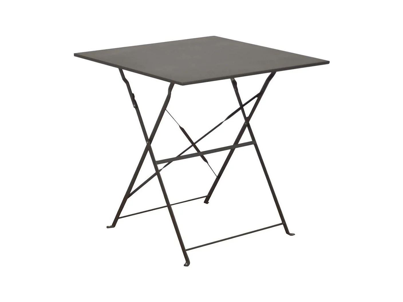 Guéridon carré en acier 70 cm Cuba