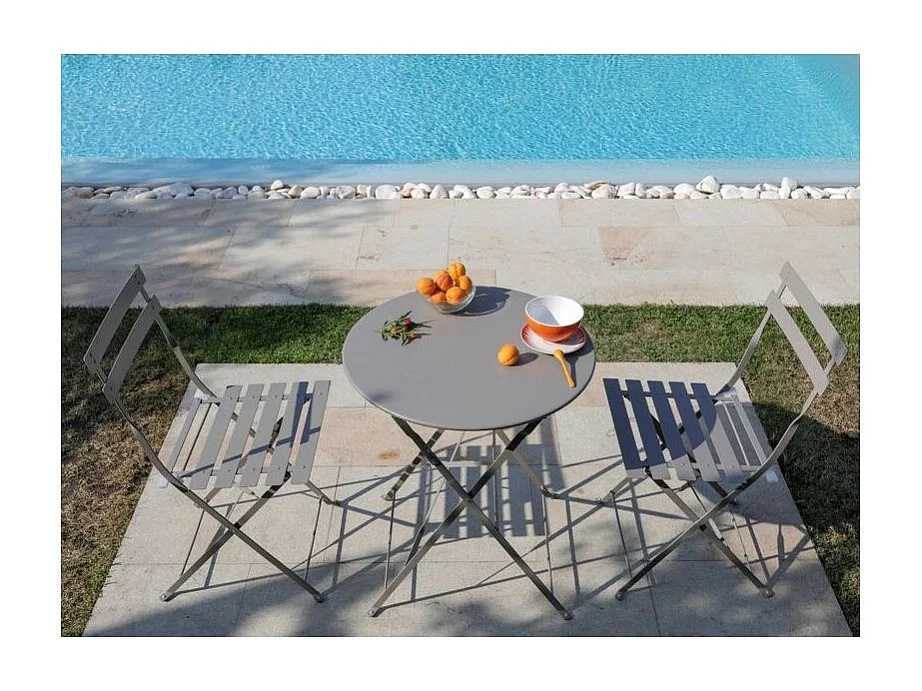 Table ronde en acier 60 cm Cuba