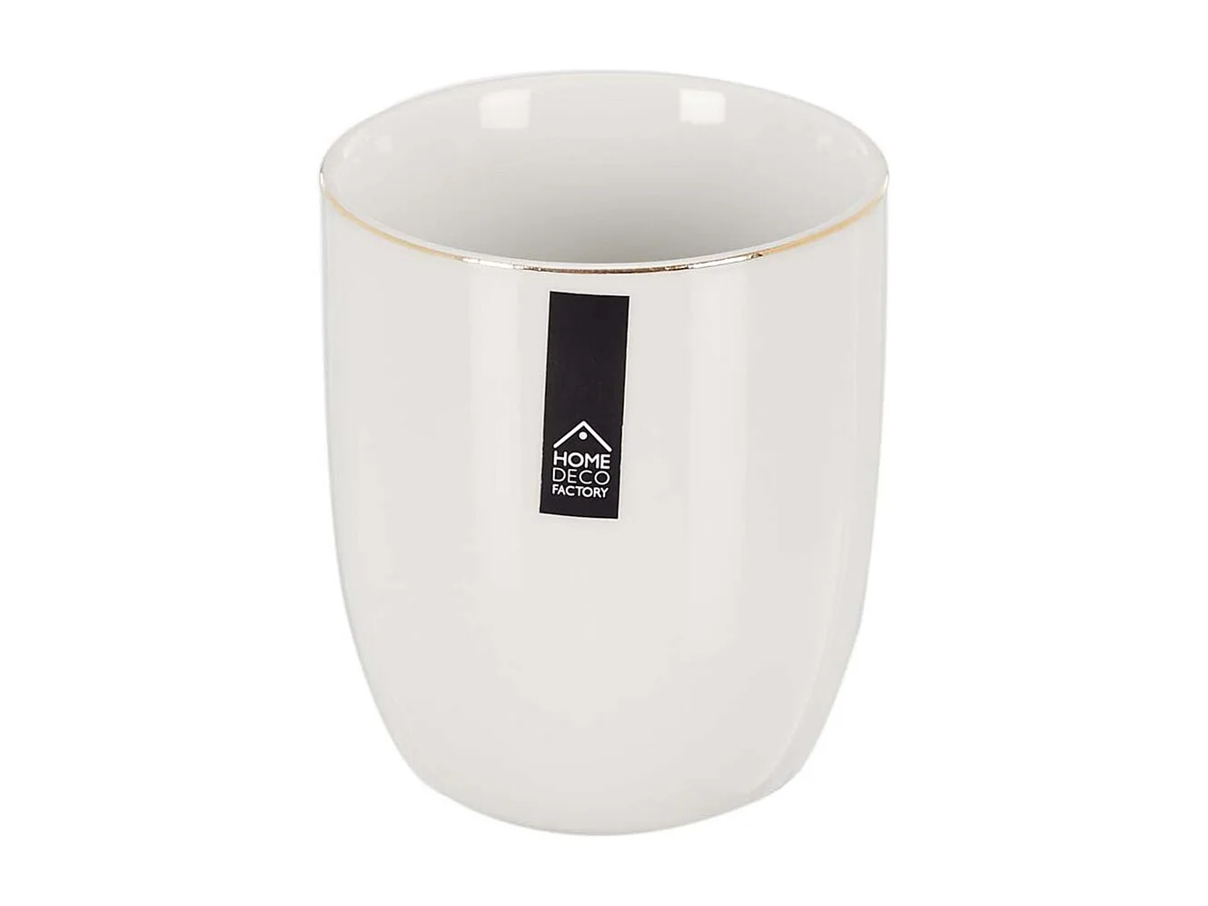 Tasse en porcelaine liseré doré 18 cl Lot de 6