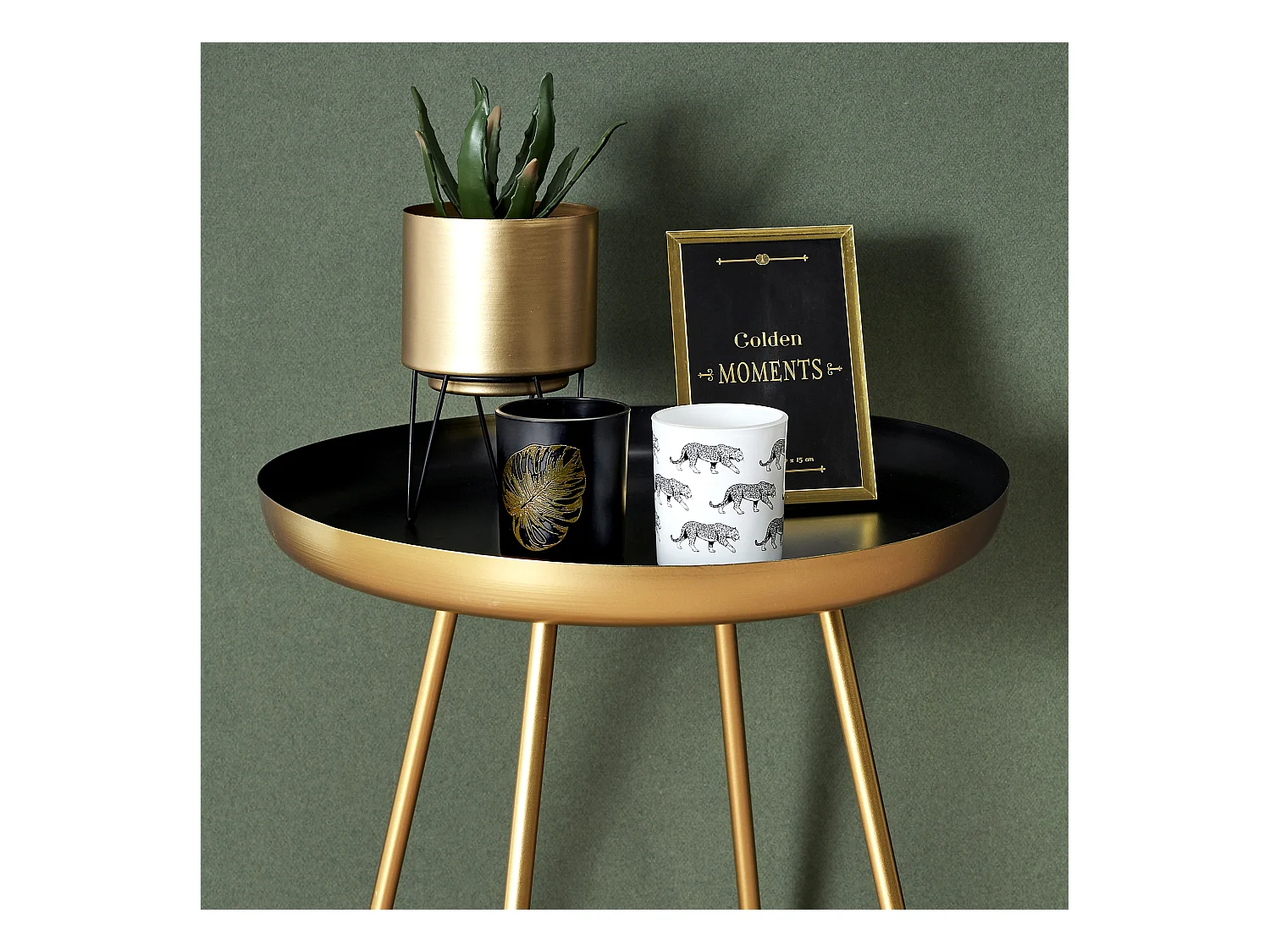 Pot De Fleur Pied Filaire X2 Or